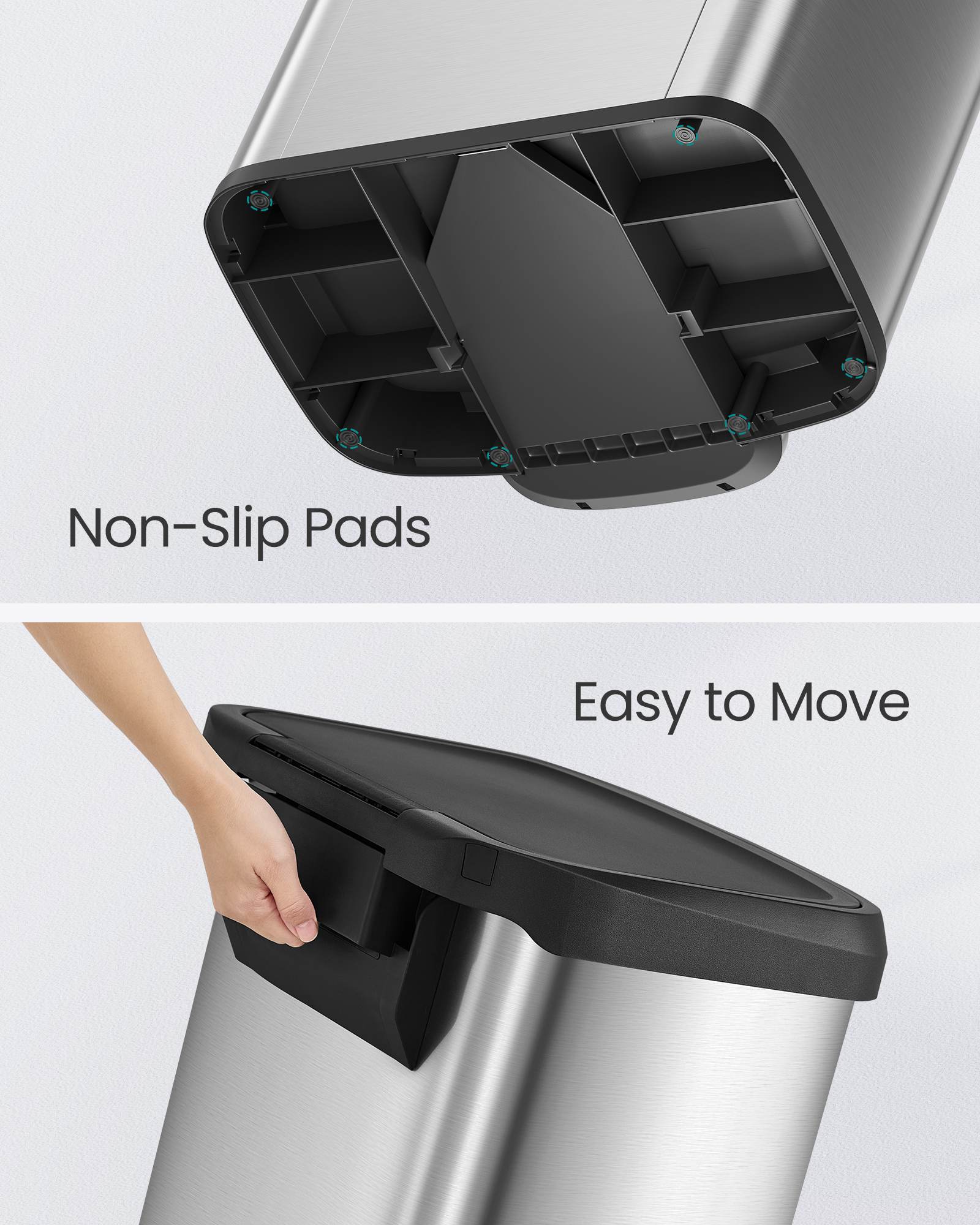 21 Gallon (80 L) Stainless Steel Garbage Can