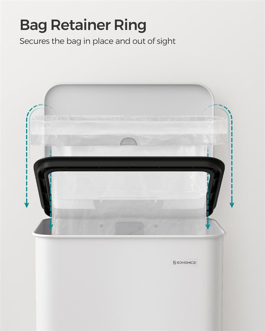 10.5 Gallon Kitchen Trash Can with Lid