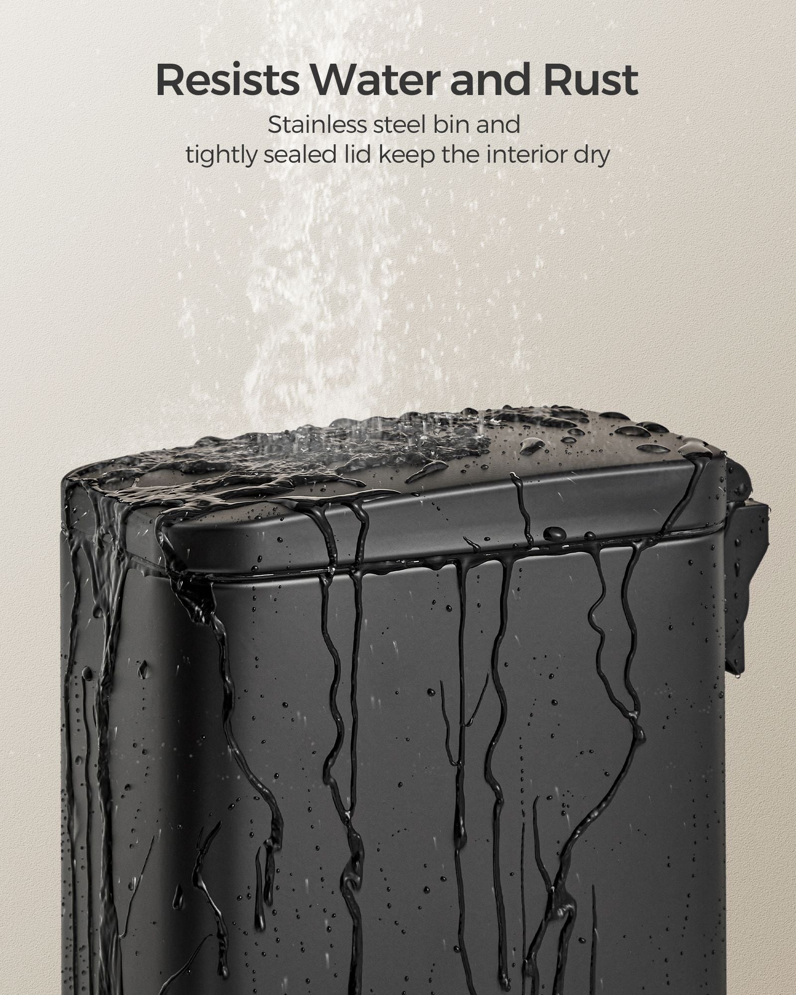 1.3 Gallon Small Trash Bin with Lid