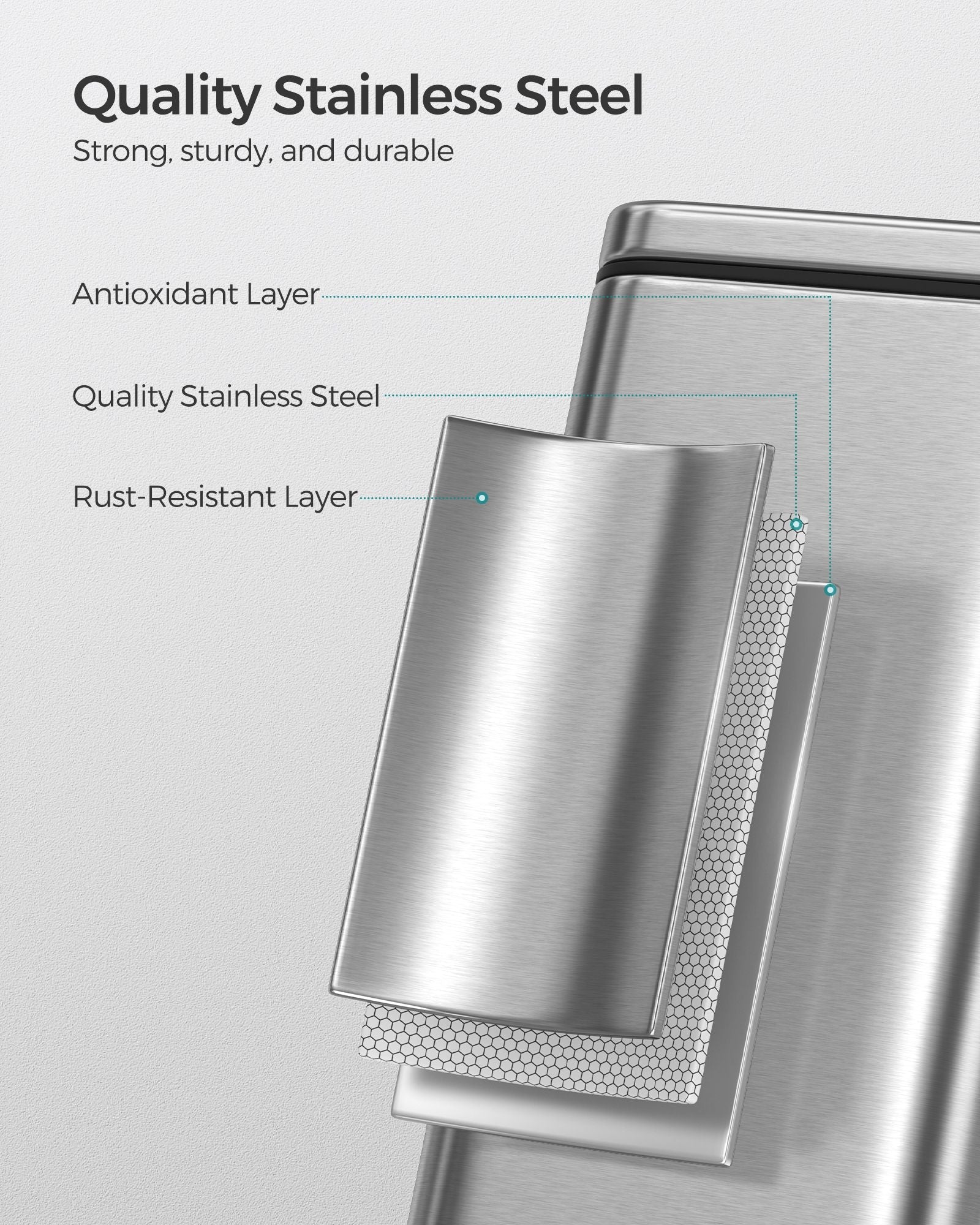 1.3 Gallon Small Trash Bin with Lid