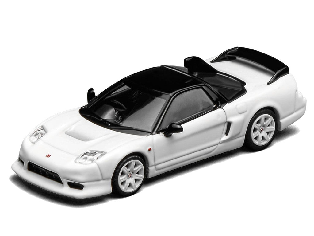 Honda NSX-R GT RHD (Right Hand Drive) Championship White with Black Top "Intern 64" Series 1/64 Diecast Model Car by MotorHelix