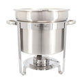 MegaChef 7.4 Quart Round Stainless Steel Soup Professional Chafing Dish/Food Warmer/Buffet Server Serving Trays