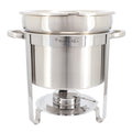MegaChef 11.6 Quart Round Stainless Steel Professional Soup Chafing Dish in Silver