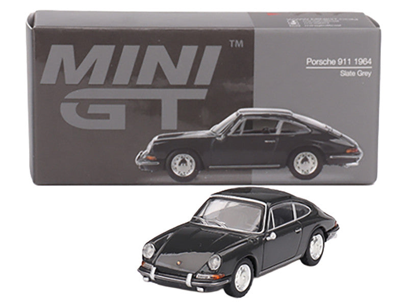 1964 Porsche 911 Slate Gray Limited Edition 1/64 Diecast Model Car by Mini GT