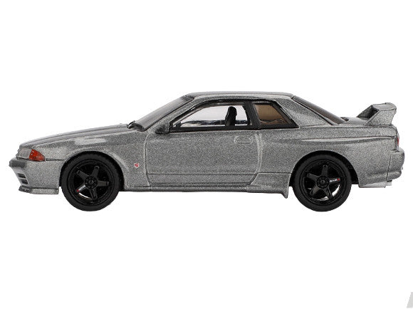 Nissan Skyline GT-R (NISMO BNR32 CRS Version) RHD (Right Hand Drive) Dark Metal Gray Metallic Limited Edition 1/64 Diecast Model Car by Mini GT