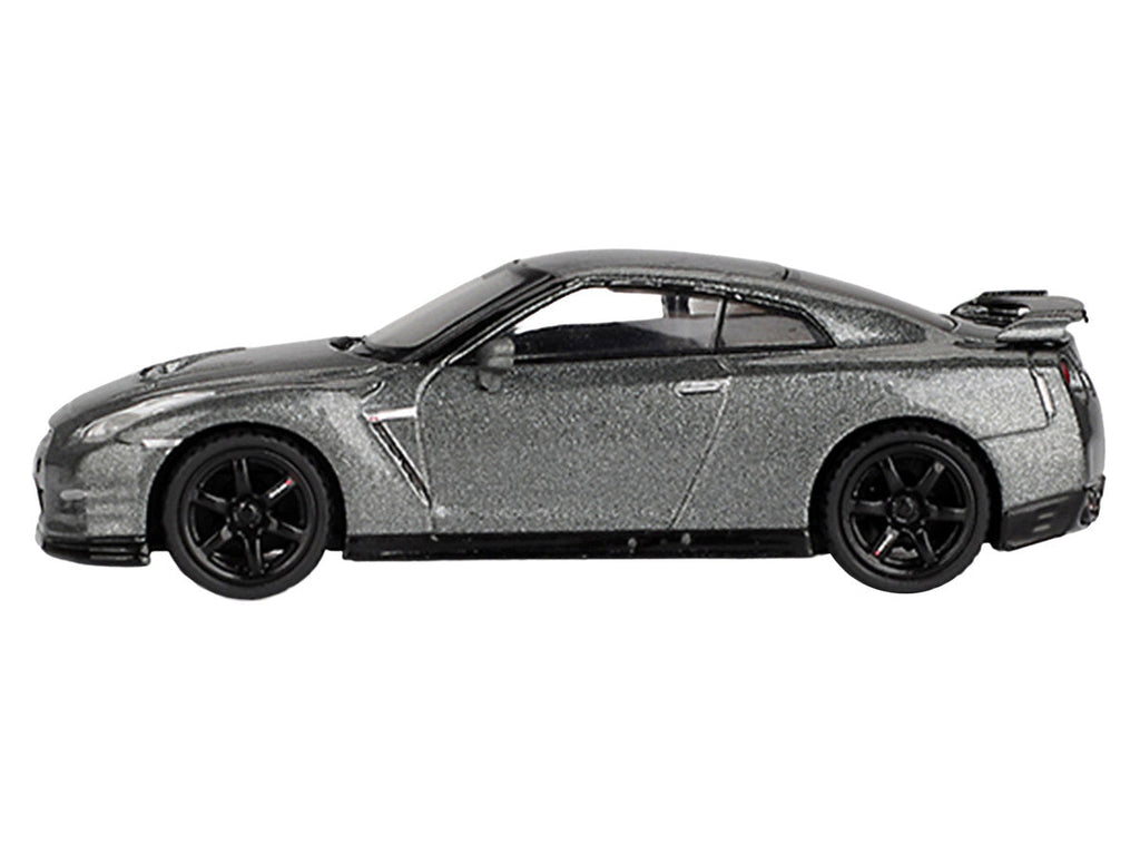 Nissan GT-R Nismo R35 CRS Version RHD (Right Hand Drive) Dark Metal Gray Metallic Limited Edition 1/64 Diecast Model Car by Mini GT