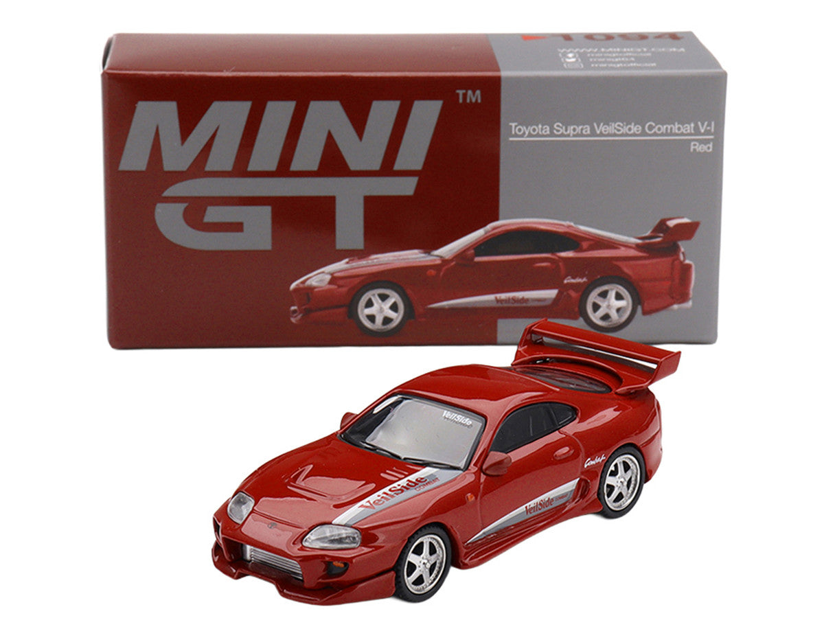 Toyota Supra "VeilSide Combat V-I" Red Limited Edition 1/64 Diecast Model Car by Mini GT