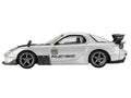 Mazda RX-7 RE-Amemiya Silver Metallic with Matt Black Hood Limited Edition 1/64 Diecast Model Car by Mini GT