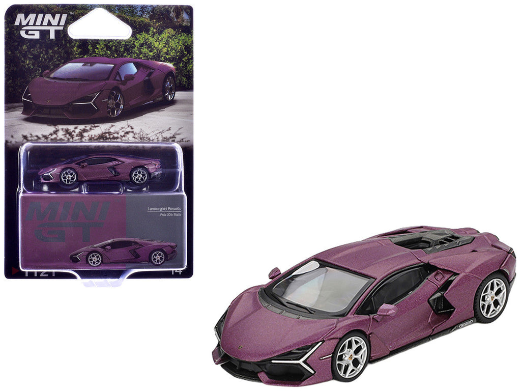 Lamborghini Revuelto Viola 30th Matt Purple Metallic Limited Edition 1/64 Diecast Model Car by Mini GT