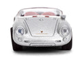 1955 Porsche 550 Spyder Silver Metallic with Red Interior "Collection" Series 1/64 Diecast Model Car by Majorette