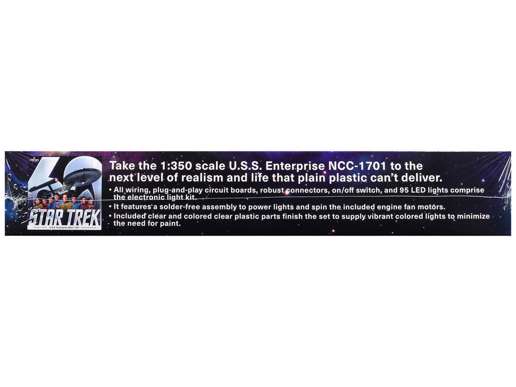 Skill 2 Model Kit Star Trek The Original Series USS Enterprise 60th Anniversary Lighting Set for 1/350 Scale Model by Polar Lights