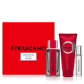 Ferragamo Red Leather 3 Piece Giftset