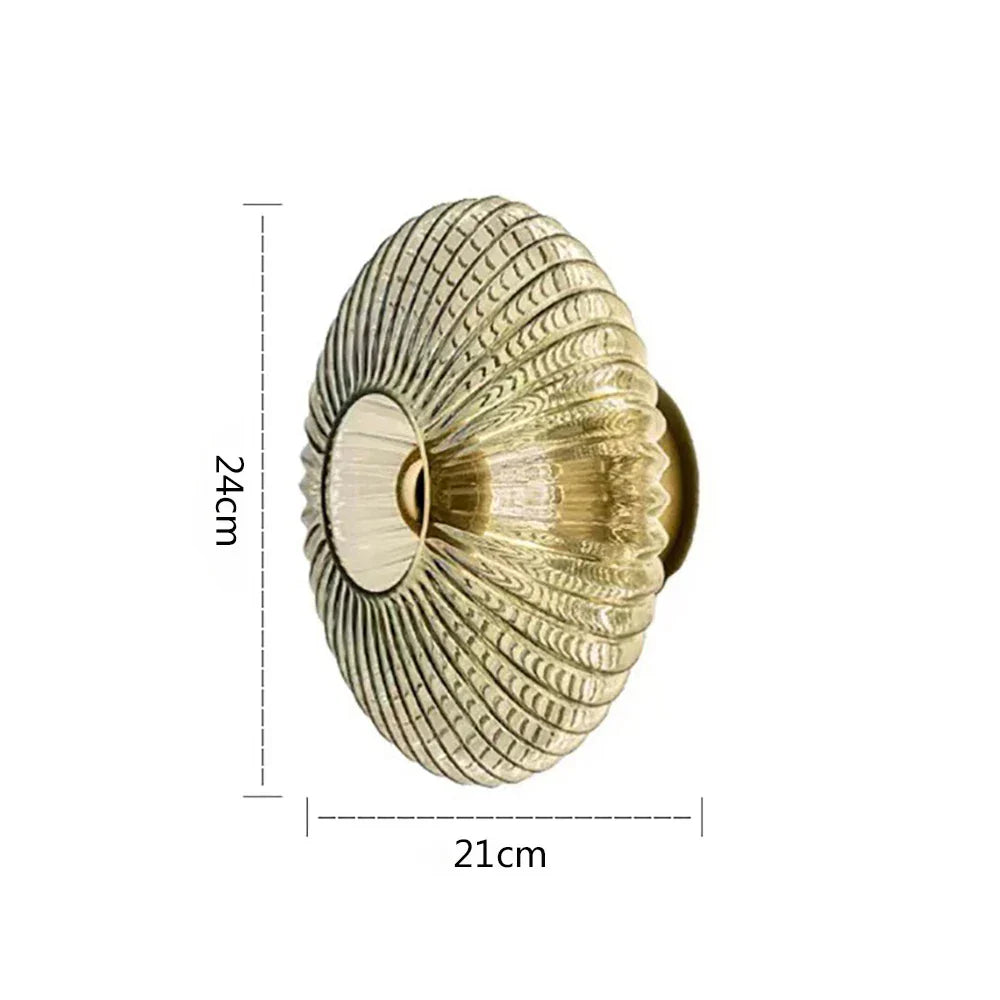 DecorBites™ Glass Ripple LED Wall Lamps for Indoor Home Decoration