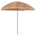 8 Feet Patio Thatched Tiki Umbrella Hawaiian Hula Beach Umbrella - Color: Natural - Size: 8 ft