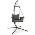 Hanging Swing Chair with Stand-Gray