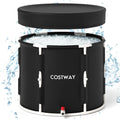 66 Gal Foldable Ice Bath Tub with Lid for Adult