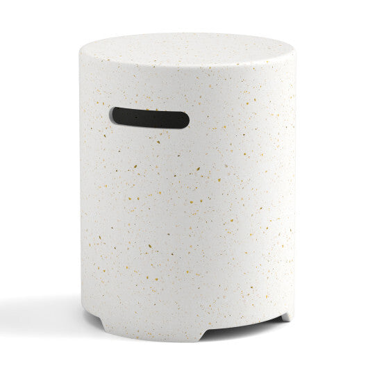 Propane Tank Cover Table with Side Handles and Protective Cover