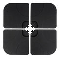 4-Piece Cantilever Offset Base 164 LBS Heavy-Duty Square with U-Locking Pins-Black