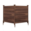 Outdoor Privacy Air Conditioner Fence for Outside and Backyard-Brown