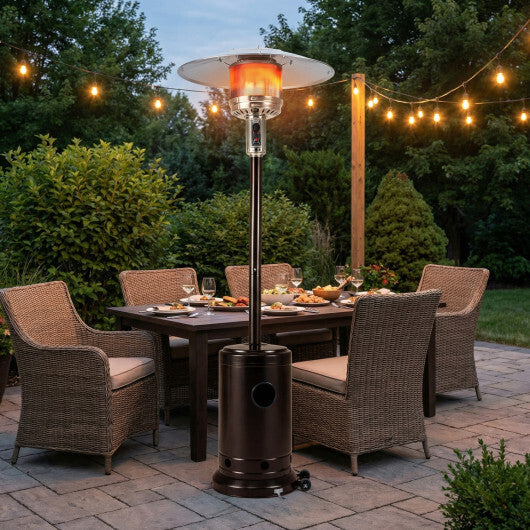 50 000 BTU Patio Propane Gas Heater with Stainless Steel Burner-Bronze