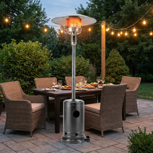50 000 BTU Patio Propane Gas Heater with Stainless Steel Burner-Bronze