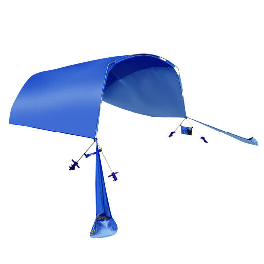 Wind Powered Beach Tent Portable Sun Shelter Canopy for Picnic-Navy