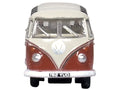 Volkswagen T1 Samba Bus Sealing Wax Red and Gray 1/148 (N) Scale Diecast Model Car by Oxford Diecast