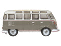 Volkswagen T1 Samba Bus Mouse Grey and Pearl White with Red Stripes 1/148 (N) Scale Diecast Model Car by Oxford Diecast