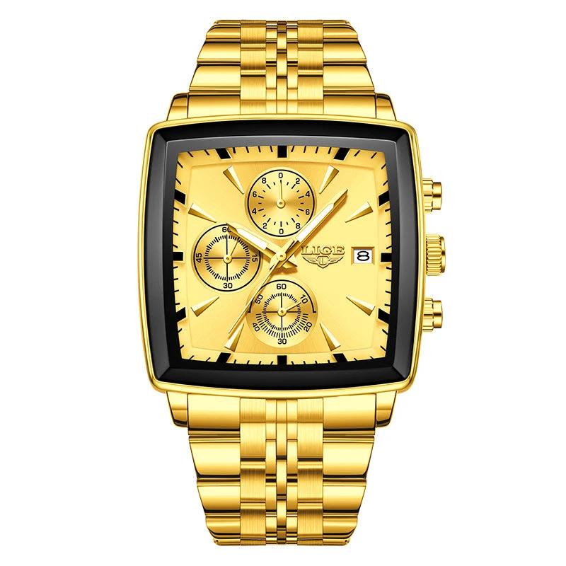 Men's Large Dial Square Watch