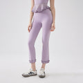 High Waist Lace Slimming Smoke Tube Cropped Pants Slim Fit Yoga Pants Women Hip Lifting Running Workout Pants Fitness Pants