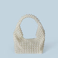 Handmade Beaded Bag Pillow Boston Cocktail Imitation Pearl Bag Chain Free Handbag