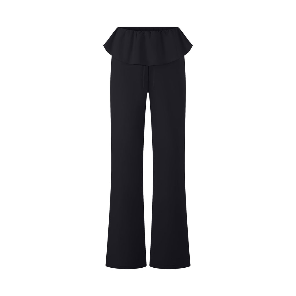 High Waist Drawstring Fitness Lace Quick Drying Yoga Pants Loose Casual Trousers Running Sports Yoga Pants Yoga Pants Women