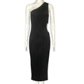 Hollow Out Cutout Sloping Shoulder Dress Women Clothing Fall Sexy Office One Shoulder Dress for Women