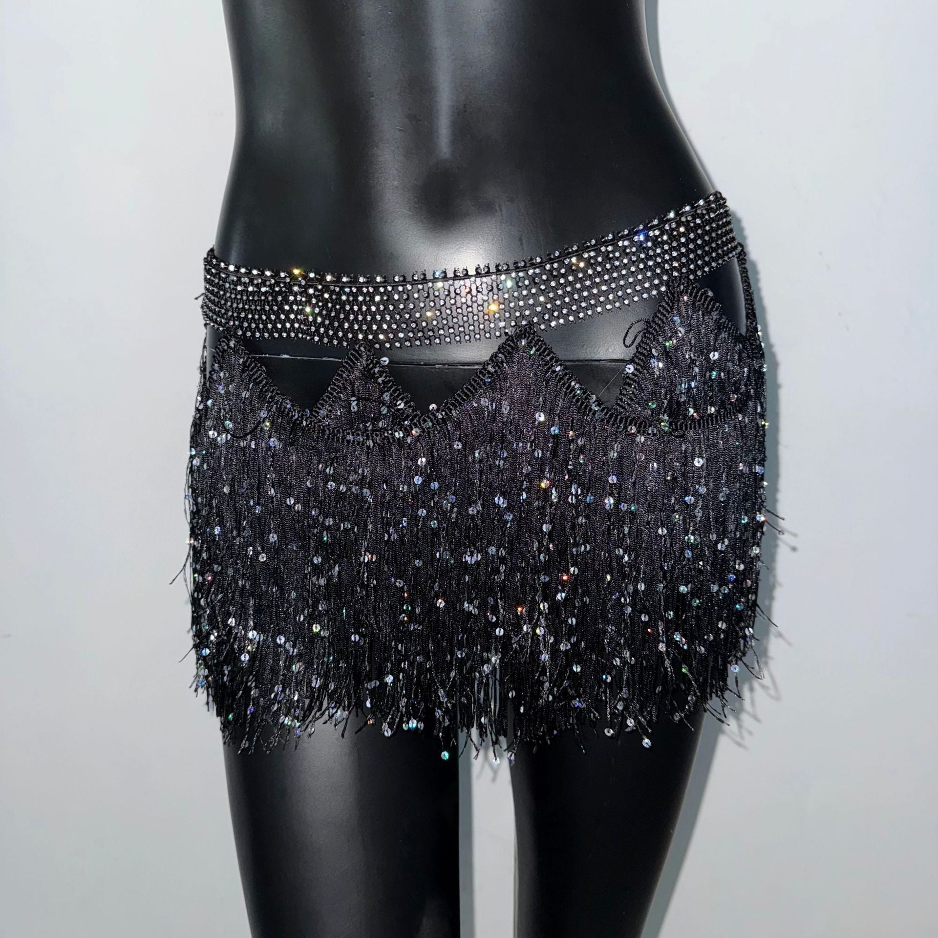 Sexy Costume Tassel Mini Skirt Skirt Nightclub Music Festival Sexy Skirt