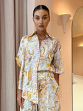Spring Summer Casual Pocket Half Sleeve Suit Loose Women Wear Two Piece Set