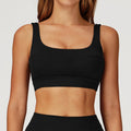 Nude Feel Yoga Bra Hollow Out Cutout Back Shaping Shockproof Sports Underwear Outdoor Running Workout Yoga Bra