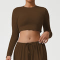 Yoga Clothing Top Skin Friendly Nude Feel Breathable Workout Clothes Short T shirt Slim Slimming Sports Long Sleeve