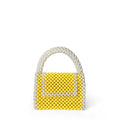 Advanced Texture Box Yellow Small Square Bag All Match Hand Made Retro Handbag