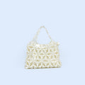All Matching Pearl Hollowed out Handbag Special Interest Design Handmade Beaded Bag