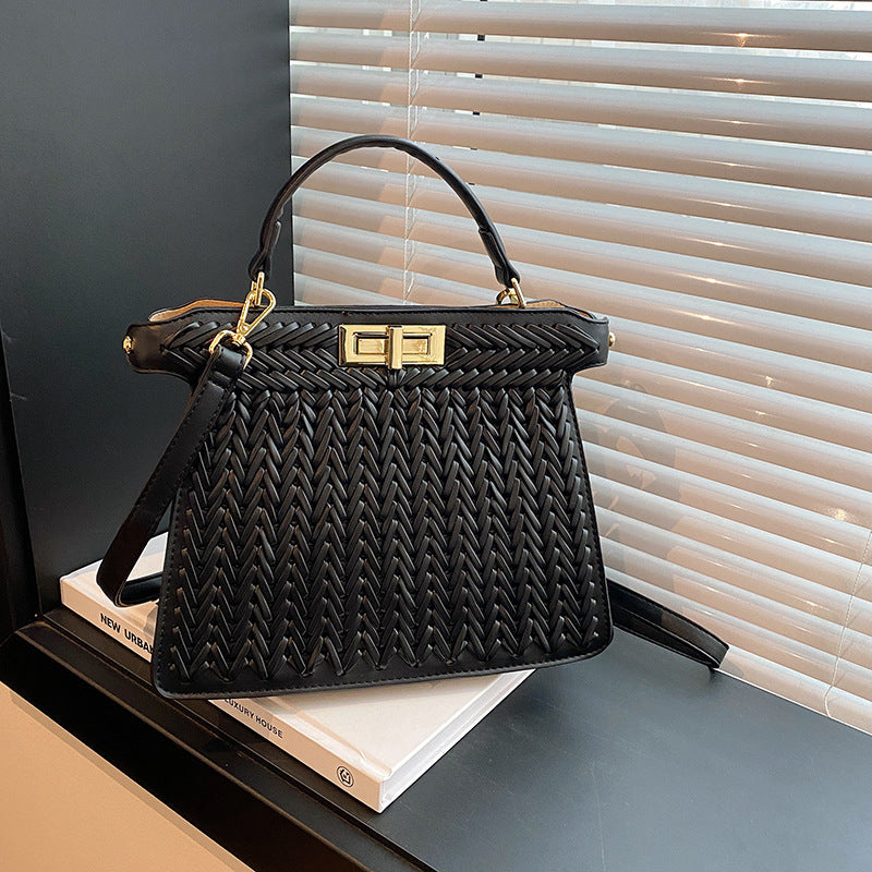 Handbags Women Woven Bag High Sense Large Capacity Creative Handbag Office Messenger Bag
