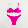 Solid Color Split Swimsuit Women Three Point Bikini Sexy Swimsuit Bikini