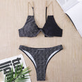 Metal Chain Bikini Women Swimsuit Split Two Piece Set Swimsuit Sexy Bikini