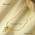 All Match Titanium Steel Love Embellished Necklace Simple Grace Personality Clavicle Chain