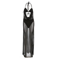 Autumn Women Clothing Sexy Sleeveless Mesh Stitching High Waist Slim Maxi Skirt Sets