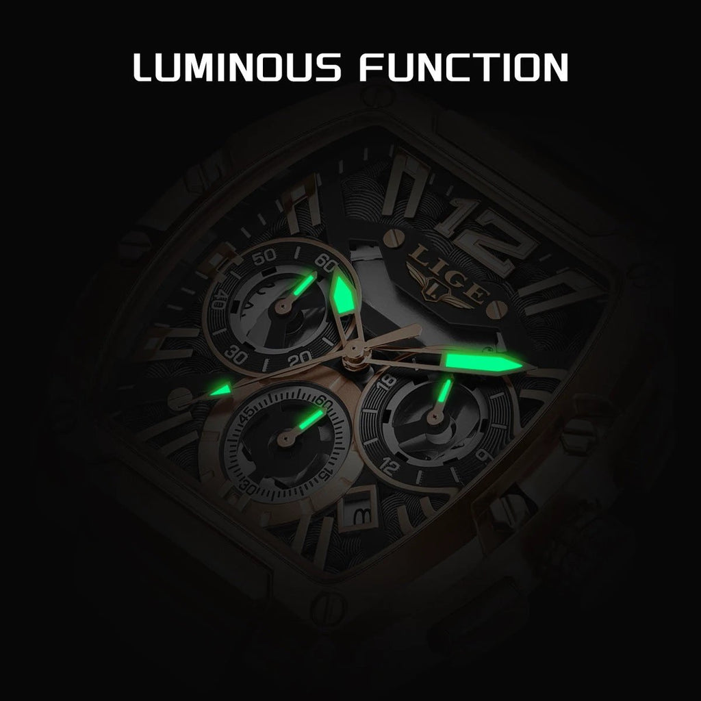 Men's Sports Multifunctional Waterproof Luminous Calendar Watch