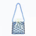 Fashionable Minority Handmade Retro Vintage Small Beads Beaded Weaving Hollow Out Cutout Handbag Women