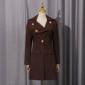 Elegant Blazer Women Winter Solid Color Slim Fit High Sense Women Windbreaker
