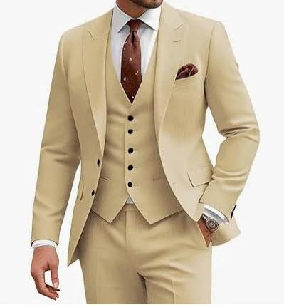 Men's Casual Business/Wedding Three-piece Suit