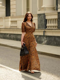 Women Clothing Coat Collared Cardigan Dress Lace up Waist Tight