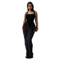 Women Wear Waist-Controlled Backless Sleeveless Sheath Dress